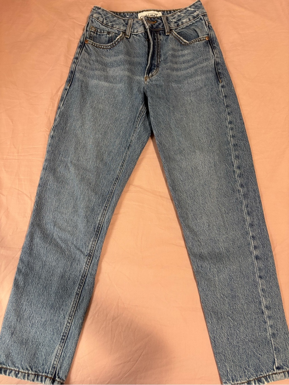 Dynamite High-Rise Straight Jeans - Light Blue Wash